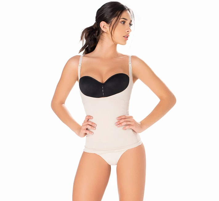 Colombian Latex Fajas Reductoras Tummy Control Shapewear Top Tank Diane 2205