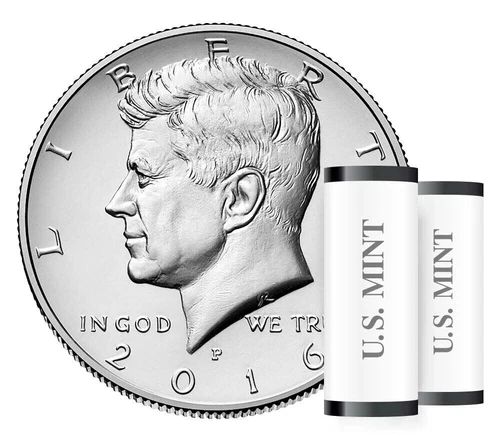 2016 P,D Kennedy Half Dollar. Uncirculated coins are from US Mint rolls.