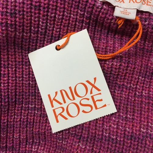 Knox Rose Open Front Cardigan Sweater Womens XL Pink Long Sleeve Ribbed Knit NEW - Picture 16 of 20