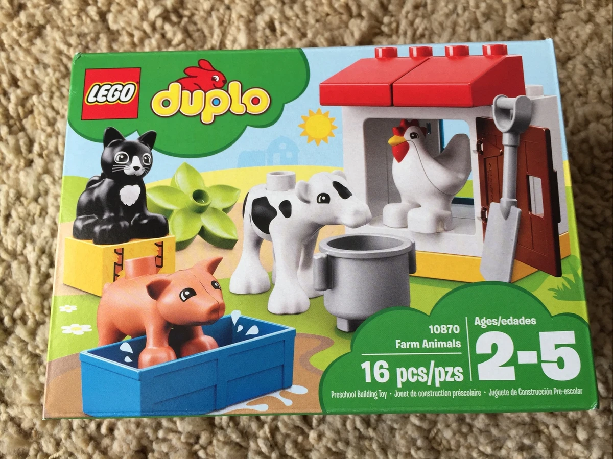 NEW LEGO DUPLO Town Animals 10870 Building Blocks 16 COW PIG HEN CAT | eBay