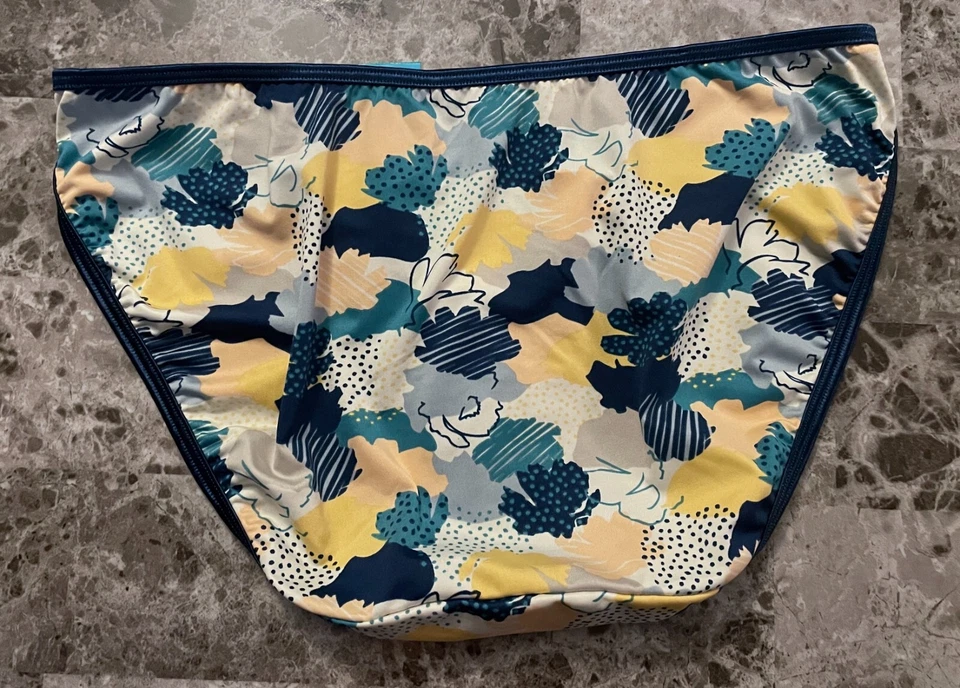 BRAGAS DE BIKINI VANITY FAIR XL AZUL ILUMINACIÓN SUAVE DOBLE CORREA NUEVAS CON ETIQUETAS Foto 3 de 4