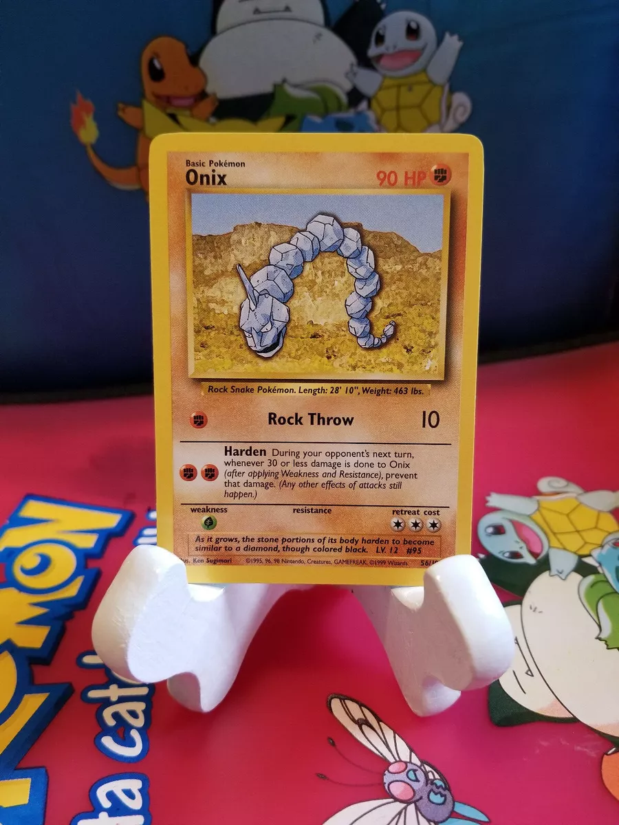 Onix 1999 Pokemon TCG Base Set 1st Edition #56/102 - 1999 - US