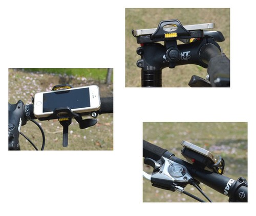 Universal MTB Mountain Bike Handlebar Mount Phone Holder For iPhone Samsung LG - Photo 8 sur 12