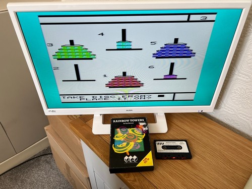 VIC 20 ASK Rainbow Towers Cassette Game - Boxed Working -👽👾Retro Gift Idea👾👽 - Afbeelding 13 van 24