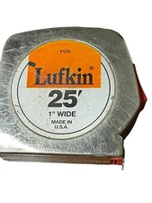 Vintage Lufkin 25FT Mezurlok Power Tape Y25 Belt Clip USA