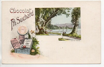 SCHWEIZ - SWITZERLAND - Thema Werbung SCHOKOLADE PH. SUCHARD Thunersee