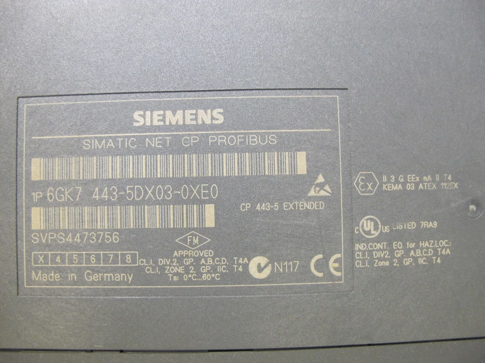 Siemens 1P 6GK7 443-5DX03-0XE0 Simatic NET CP PROFIBUS 6GK74435DX030XE0 S7 PLC - Image 2 of 4