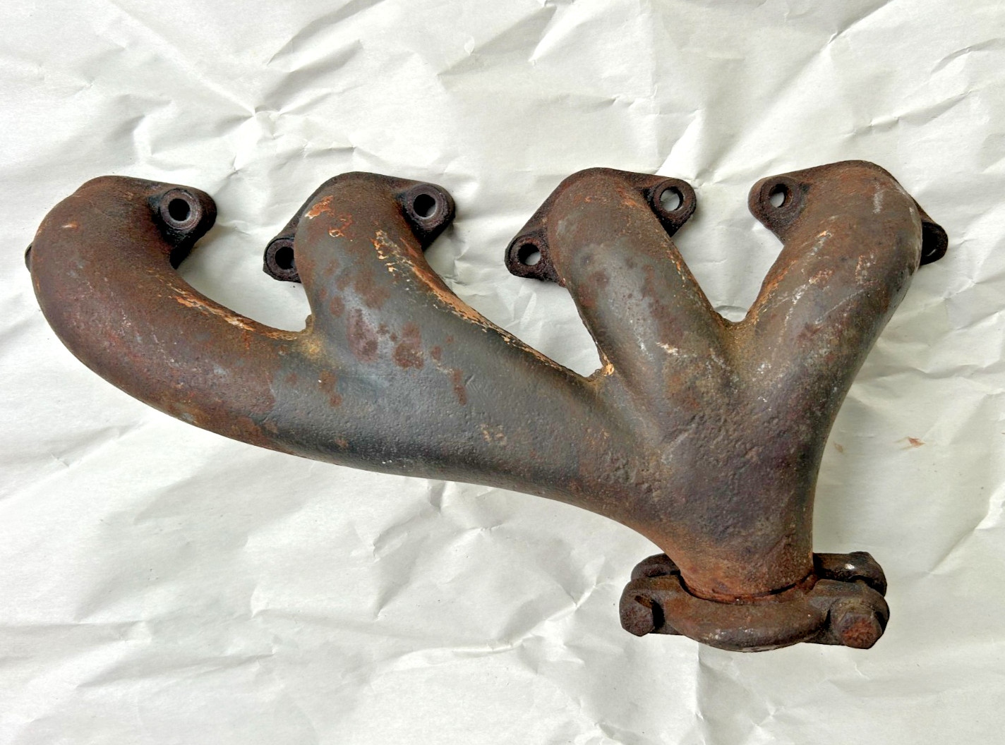 Original Lotus Twin Cam Cast Iron Exhaust Header Elan Cortina w/ Clamp 026S0001