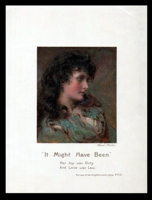 ENO S FRUIT SALT 1850s Maude Muller Poem VINTAGE TRADE CARD #1