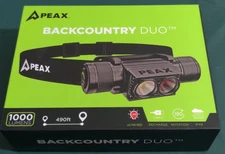 PEAX  Backcountry Duo Headlamp 1000 Lumens **RED* NEW