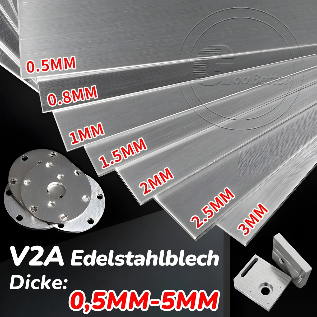 Edelstahlfolie 1000x200 Mm – 0,05 Mm Dick, Flexibles Metallband, Für Dichtungen, Schablonen & Präzisionsteile (304)