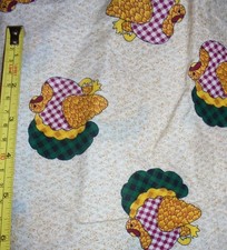 120x30" Country Sweet Turkey Druck Stoff Material Herbst Thanksgiving Vintage