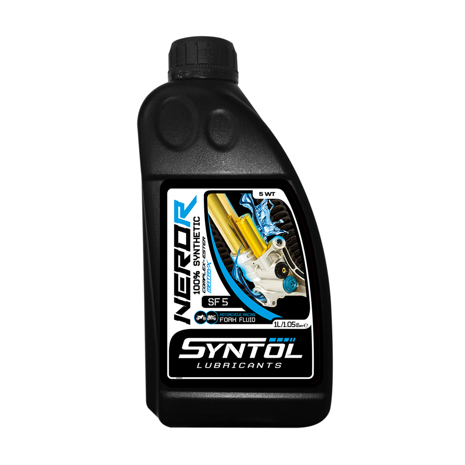 Syntol Nero-R SF 5 Racing Motorcycle Fork Oil Synthetic Suspension Fluid 1L