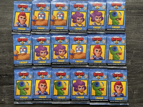 18 x Pakete Panini Brawl Stars Trading Cards Brandneu Sammlung UK Lager