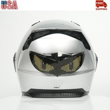 USB Rechargeable LED APP Control DIY Pixel Pattern Motorbike Helmet Safety Light
