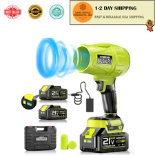 Seese Cordless Handheld Violent Fan/Leaf Blower + 2 Batteries/Charger/Case