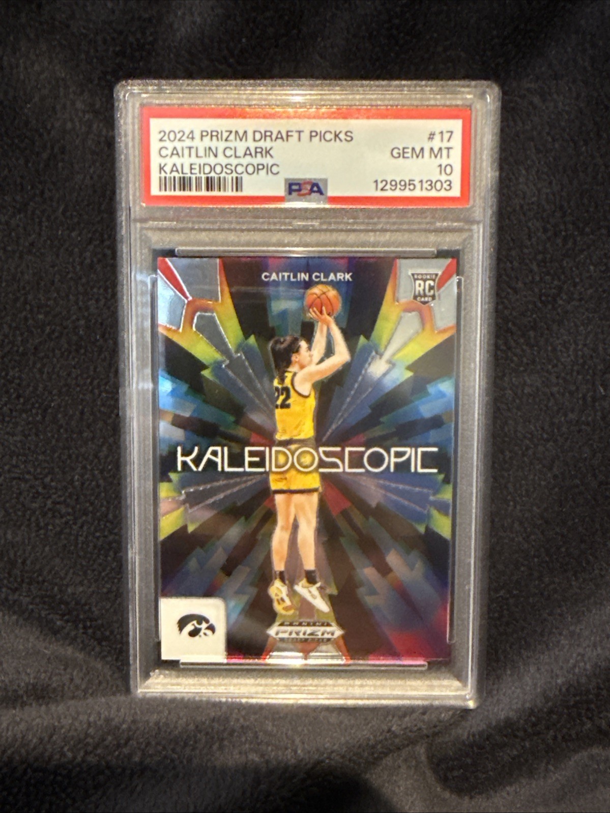 2024 Panini Prizm Draft Picks - Kaleidoscopic Caitlin Clark #17 (RC)