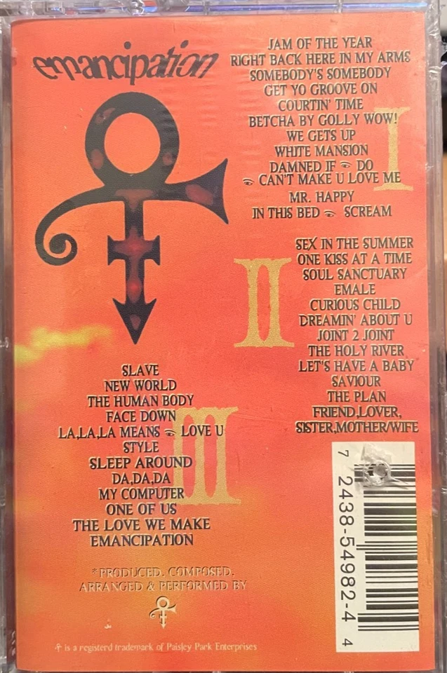The Artist Formerly Known As PRINCE Emancipation 1996 NEW SEALED 3X Cassettes - Image 3 of 3