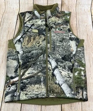 Mens Mossy Oak ECG Elite Engineered Hunting Gear Vest Fleece Lined Size Small