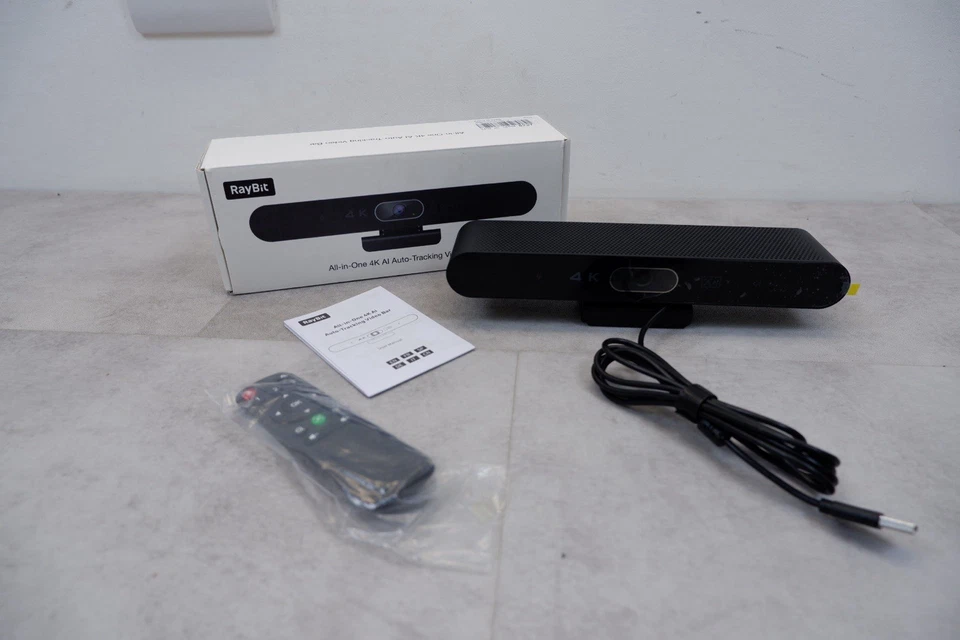 RayBit 4K Pro Audio und Video Konferenz Raum Kamera mit Fernbedienung NEU