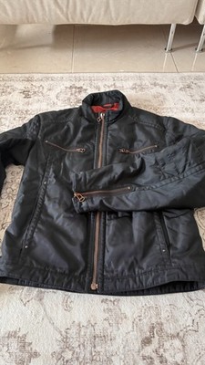 Herren Hugo Boss Orange Label Black Bomberjacke Ostwald Biker Style Mantel
