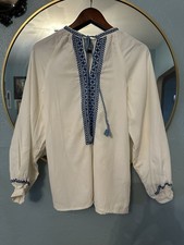 Vintage Ukrainian Embroidered Shirt