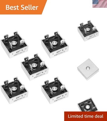 5pcs KBPC5010 Bridge Rectifier Diodes 50A 1000V for Efficient Power Conversion