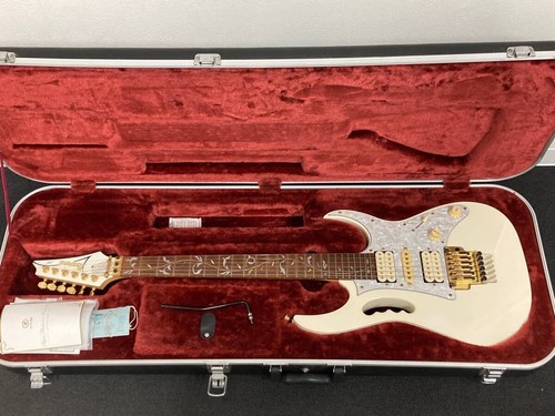 Electric Guitar Ibanez JEM7V Steve Vai Signature White S/N F0729117