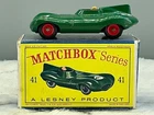 Matchbox Moko lesney#41B,Jaguar,RED WHEELS,n,mint boxed original