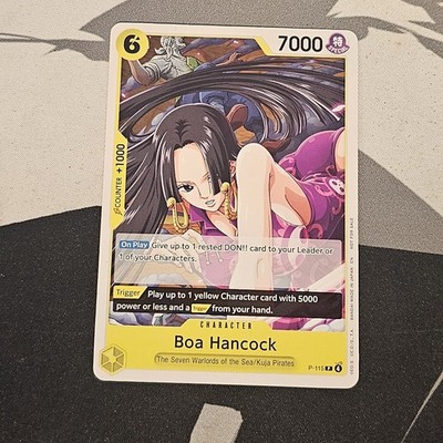 Boa Hancock P-115 One Piece Promo Card OP15 Pre Release Adventure