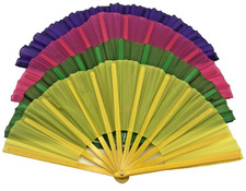 4 Pack Large Folding Hand Fan for Line Dance  Popping, Large Clap Rave Fan C...