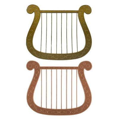 Easy Clean Plastic Harp Props for Theater Costumes and Interactive Role Playing
