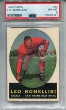 1958 Topps #89 Leo Nomellini PSA 8 NM-MT San Francisco 49ers