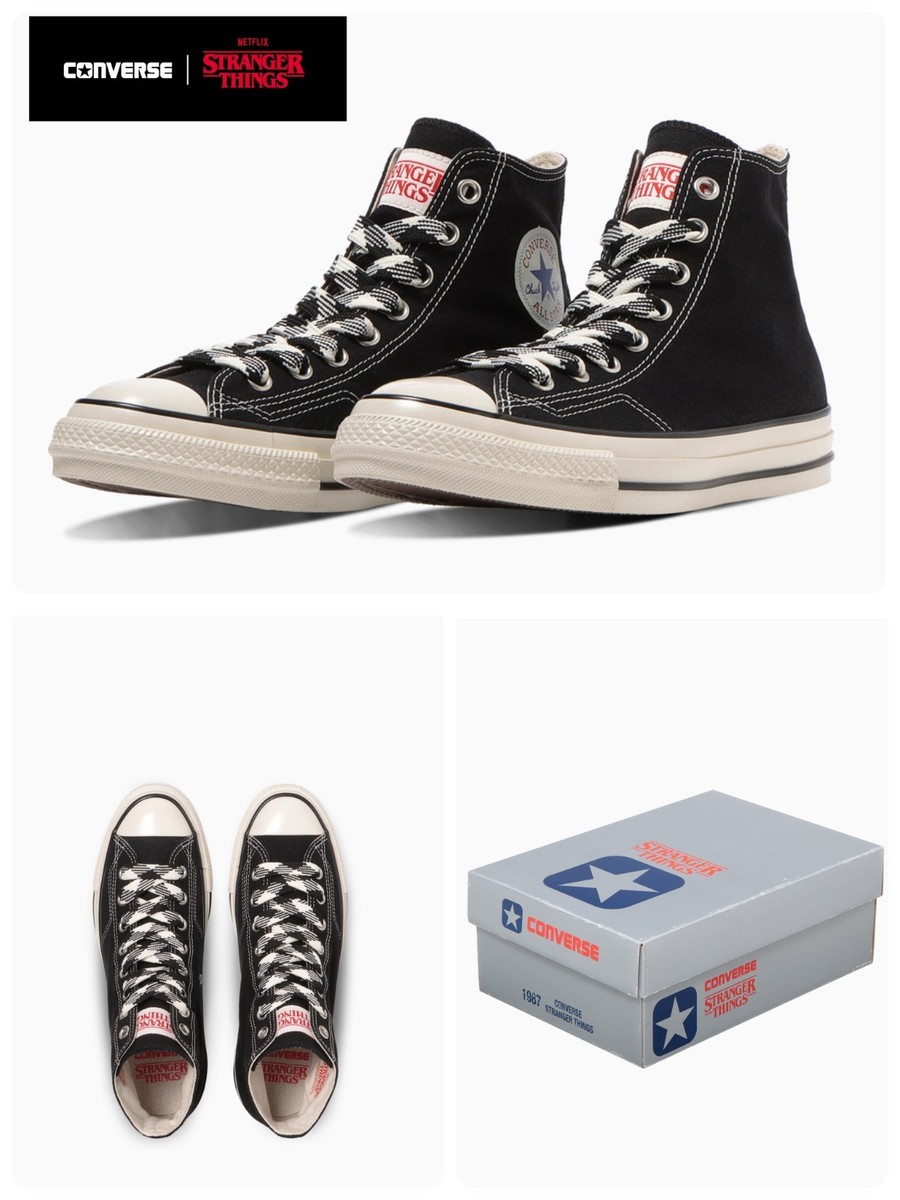 Converse × STRANGER THINGS 5 ALLSTAR PSL ALL STAR AGED 87 CL HI / STRANGER THINGS 5 Black /Converse | eBay