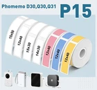 3 Rolls/Box Self-Adhesive Thermal Paper Sticker for Pocket Printer D30 Q30 P15
