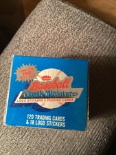 Fleer Baseball Classic Miniatures 1987 Complete Set Box Factory Sealed 120 Cards