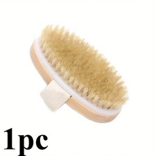 Dry Brushing Body Brush with Soft and Stiff Natural Bristles, Body Exfoliating