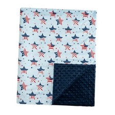 Micro Fleece Minky Baby Blanket for Boys Girls with Double Layer and Soothing