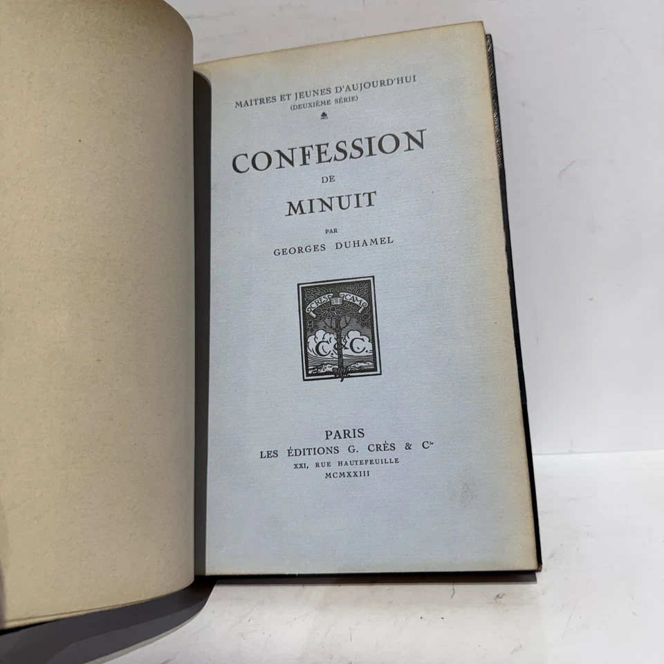EDITION ORIGINALE limitée - CONFESSION de minuit - Georges DUHAMEL 1923 - Photo 4/4