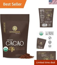 Pure Cacao Powder Organic Unsweetened & Raw |  USDA Organic Cacao Powder for ...