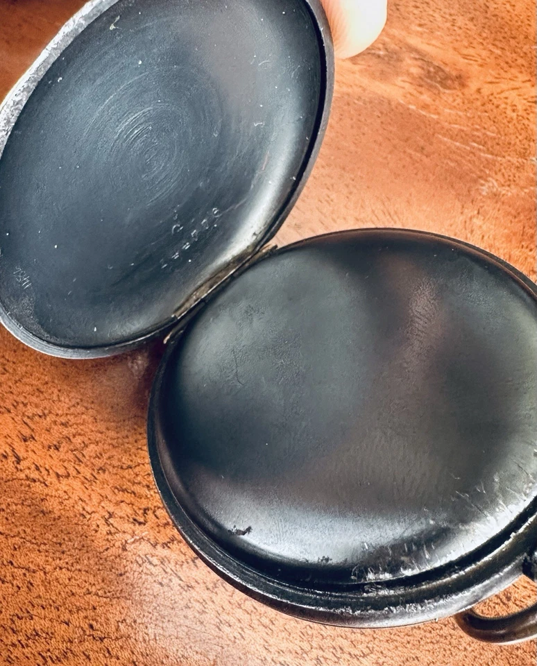 Reloj Bolsillo Cronógrafo en Gunmetal. Alrededor de la Primera Guerra Mundial con movimiento complicado. Foto 3 de 4