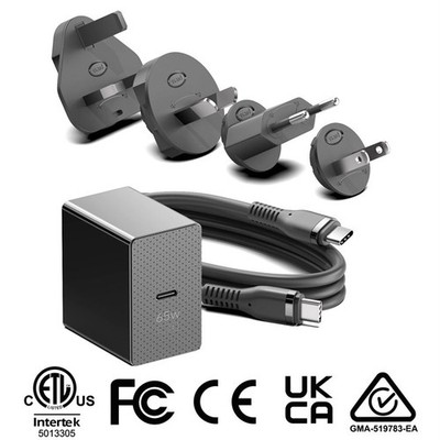 Origin Storage Origin 65W Ladegerät mit 1,5m USB-C Kabel und 4 Multi AC Stecker