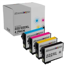 DI Ink Cartridge Replacement for Epson 222XL HY (HY B, C, M, Y) WF-2960 XP-5200