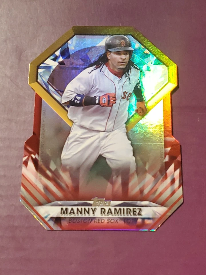 Serie Actualización Topps 2022 Diamond Greats Troquelados Manny Ramírez Rojo/10 #DGDC-55 Foto 2 de 4