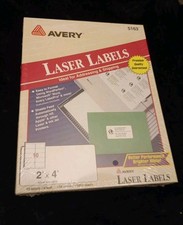 NEW Avery 5163 White laser shipping Labels  2...
