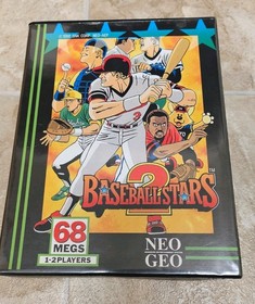 Baseball Stars 2 Neo Geo AES US Version Dog Tag and Case