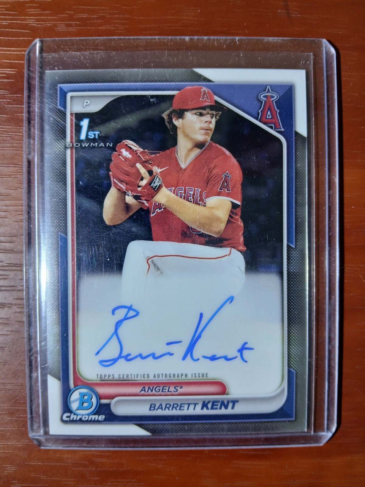 2024 Bowman - Chrome Prospect Autographs Barrett Kent #CPA-BK (AU, RC)