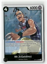 Mr.3 (Galdino) OP14-092 The Azure Sea's Seven FOIL One Piece TCG Anime Card