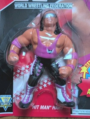 WWE WWF Hasbro Bret hitman hart red card Wrestling Figure | eBay