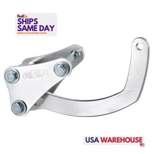 Powermaster 885, Kit Natural Aluminum Bracket - Sbc Low Mount Alternator For 800